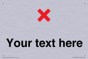 Custom plain background, red cross sign